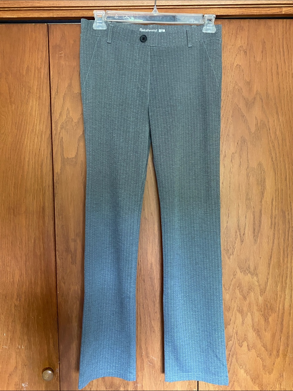 Betabrand gray herringbone Dress Pants - Stretch Fit